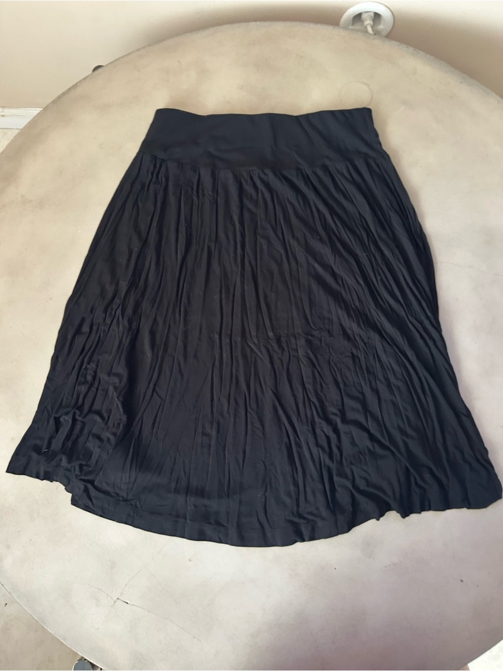 Hilary Radley Black Midi A-Line Skirt